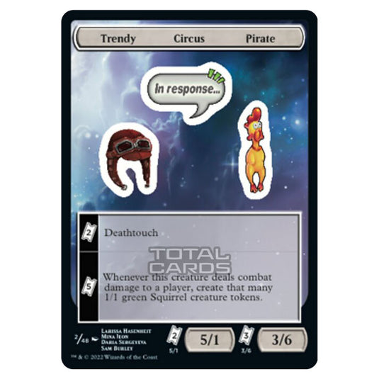 Magic The Gathering - Unfinity - Trendy Circus Pirate - Sticker 2/48