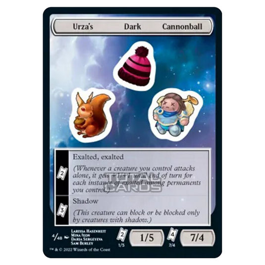 Magic The Gathering - Unfinity - Urza's Dark Cannonball - Sticker 4/48