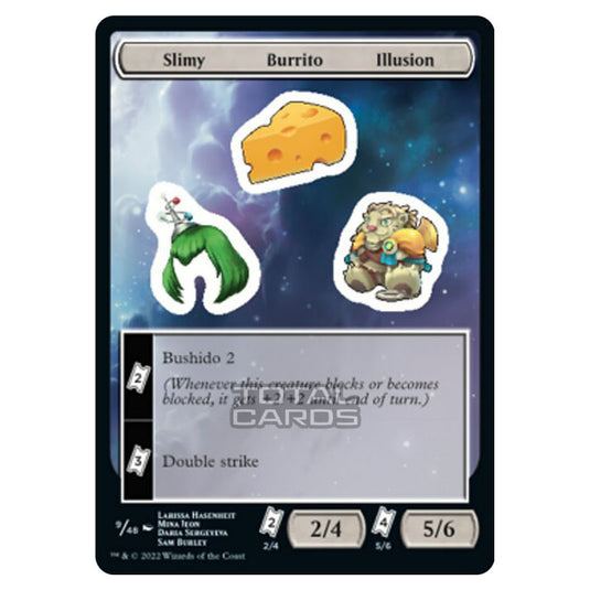 Magic The Gathering - Unfinity - Slimy Burrito Illusion - Sticker 9/48