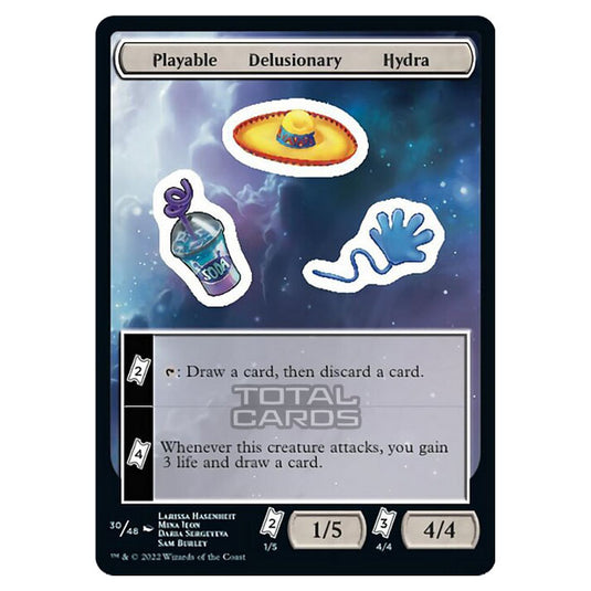 Magic The Gathering - Unfinity - Playable Delusionary Hydra - Sticker 30/48
