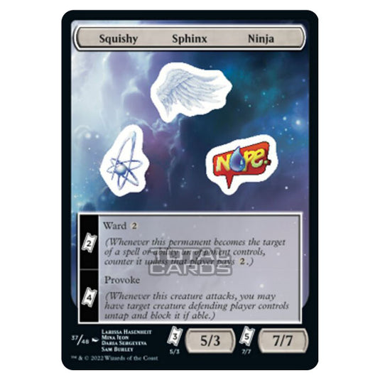 Magic The Gathering - Unfinity - Squishy Sphinx Ninja - Sticker 37/48