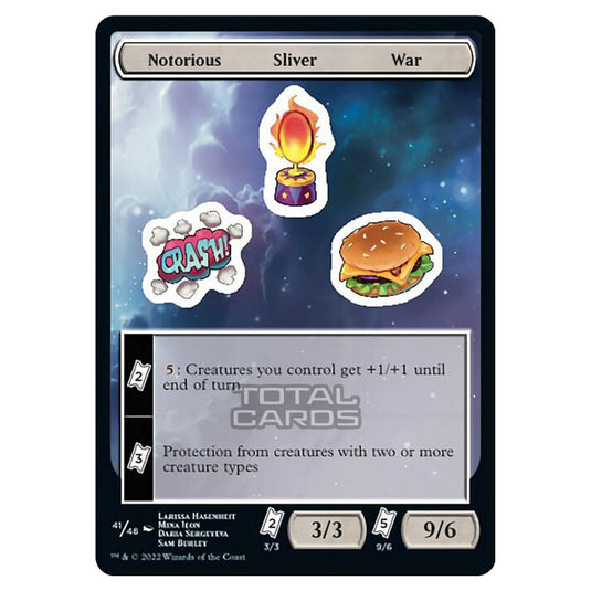 Magic The Gathering - Unfinity - Notorious Sliver War - Sticker 41/48