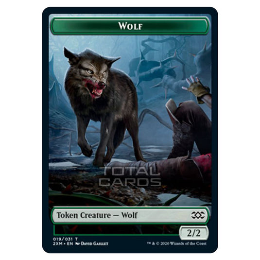 Magic The Gathering - Double Masters - Wolf - 19/031 - Token