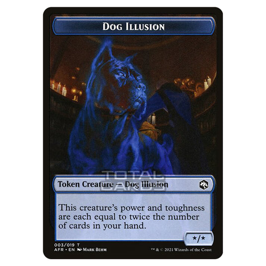 Magic The Gathering - Adventures in the Forgotten Realms - Tokens - Dog Illusion - 3/22