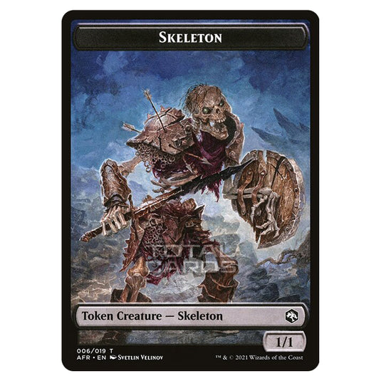 Magic The Gathering - Adventures in the Forgotten Realms - Tokens - Skeleton - 6/22