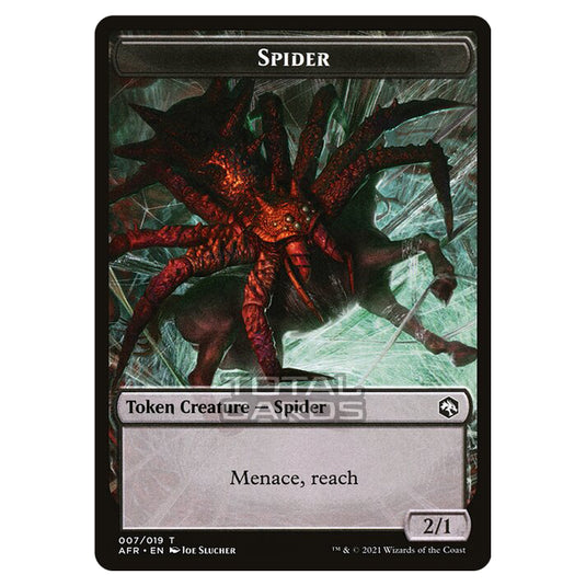 Magic The Gathering - Adventures in the Forgotten Realms - Tokens - Spider - 7/22