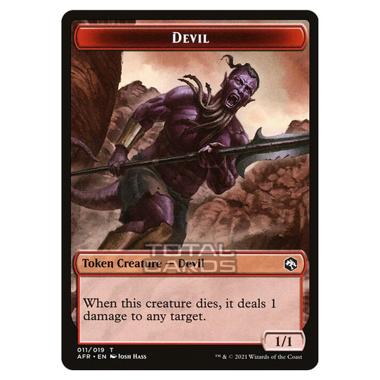 Magic The Gathering - Adventures in the Forgotten Realms - Tokens - Devil - 11/22