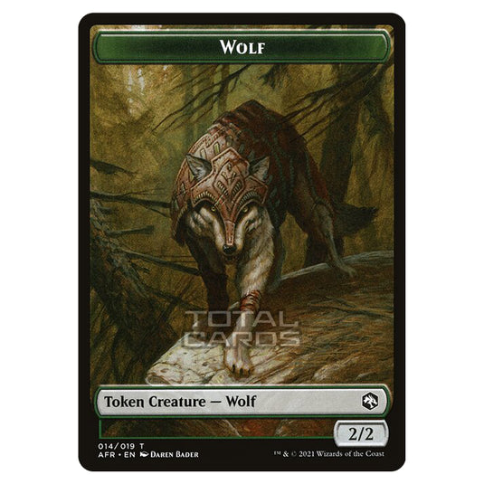 Magic The Gathering - Adventures in the Forgotten Realms - Tokens - Wolf - 14/22