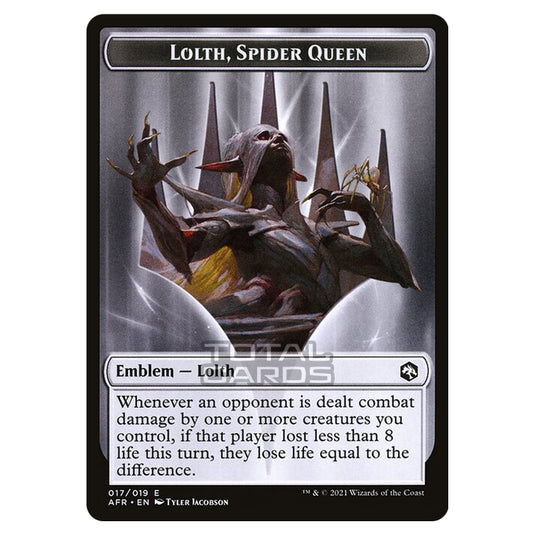 Magic The Gathering - Adventures in the Forgotten Realms - Tokens - Lolth, Spider Queen Emblem - 17/22