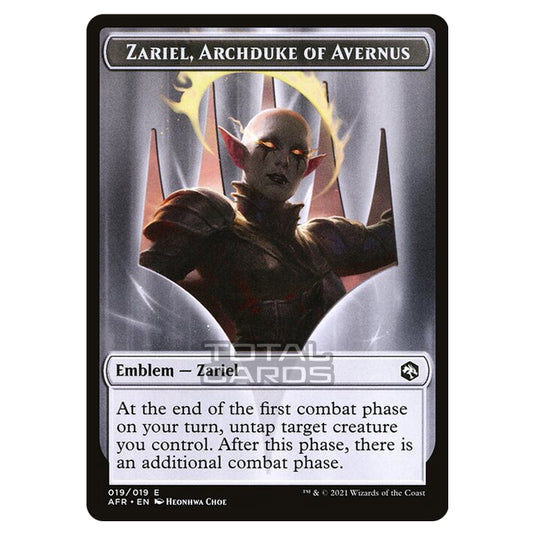 Magic The Gathering - Adventures in the Forgotten Realms - Tokens - Zariel, Archduke of Avernus Emblem - 19/22