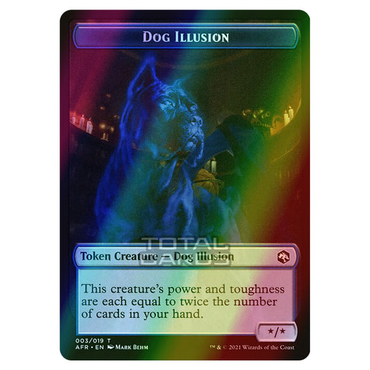 Magic The Gathering - Adventures in the Forgotten Realms - Tokens - Dog Illusion - 3/22 (Foil)