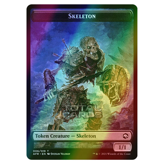 Magic The Gathering - Adventures in the Forgotten Realms - Tokens - Skeleton - 6/22 (Foil)