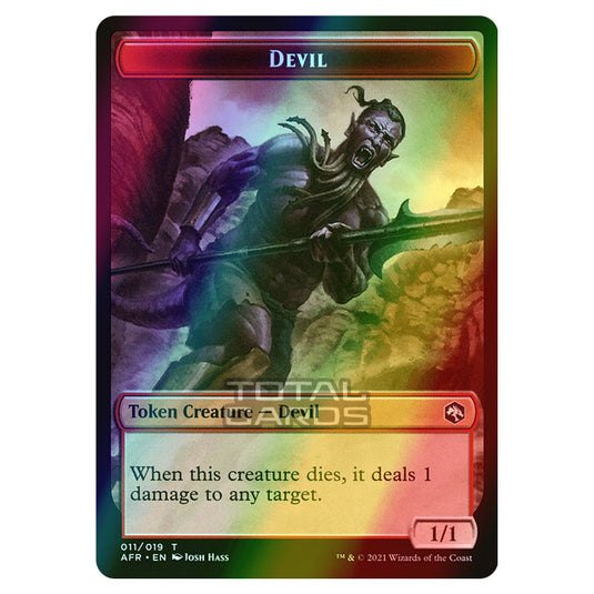 Magic The Gathering - Adventures in the Forgotten Realms - Tokens - Devil - 11/22 (Foil)