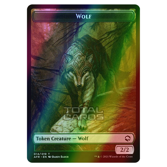 Magic The Gathering - Adventures in the Forgotten Realms - Tokens - Wolf - 14/22 (Foil)