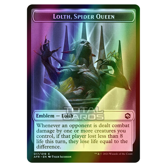 Magic The Gathering - Adventures in the Forgotten Realms - Tokens - Lolth, Spider Queen Emblem - 17/22 (Foil)