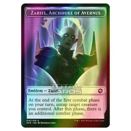 Magic The Gathering - Adventures in the Forgotten Realms - Tokens - Zariel, Archduke of Avernus Emblem - 19/22 (Foil)