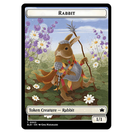 Magic The Gathering - Bloomburrow Tokens - Rabbit - 0003 Magic The Gathering - Bloomburrow Tokens - Rabbit - 0003