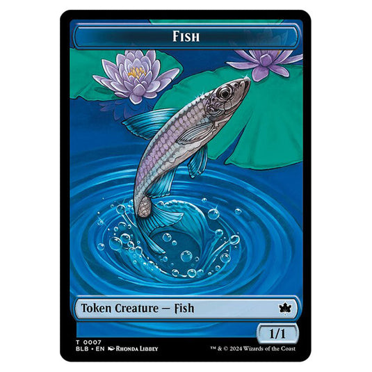 Magic The Gathering - Bloomburrow Tokens - Fish - 0007