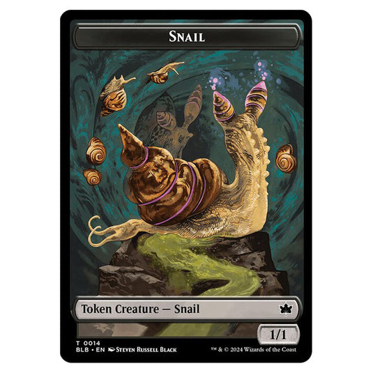 Magic The Gathering - Bloomburrow Tokens - Snail - 0014