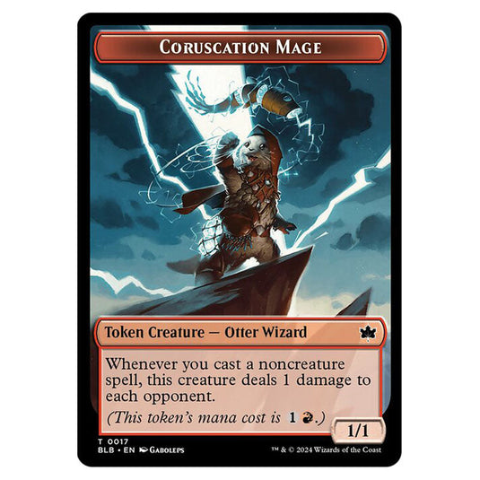 Magic The Gathering - Bloomburrow Tokens - Coruscation Mage - 0017