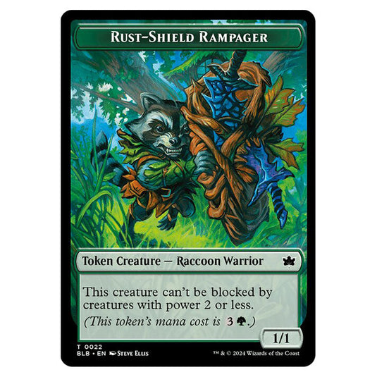 Magic The Gathering - Bloomburrow Tokens - Rust-Shield Rampager - 0022