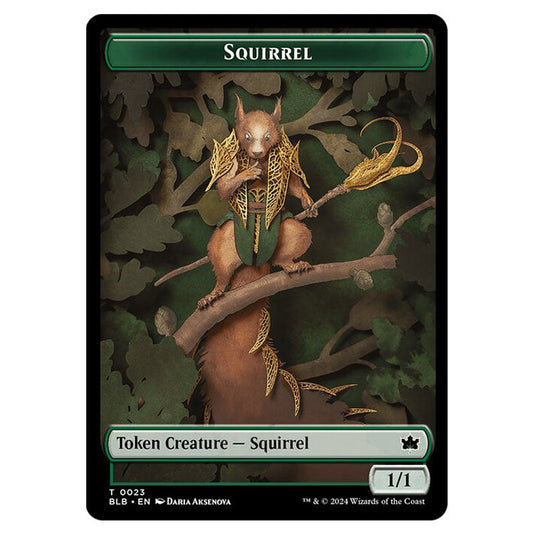 Magic The Gathering - Bloomburrow Tokens - Squirrel - 0023