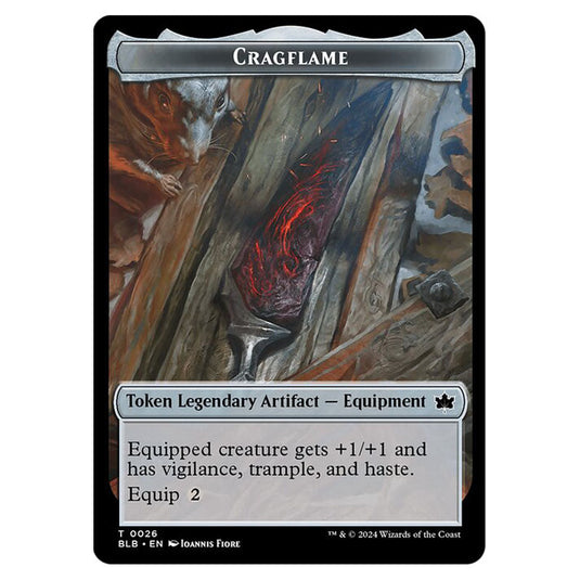 Magic The Gathering - Bloomburrow Tokens - Cragflame - 0026