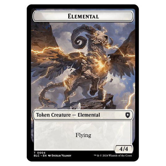 Elemental 0004 card from the Magic The Gathering set Bloomburrow Commander Tokens