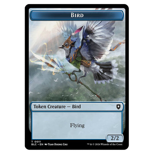 Bird 0011 card from the Magic The Gathering set Bloomburrow Commander Tokens