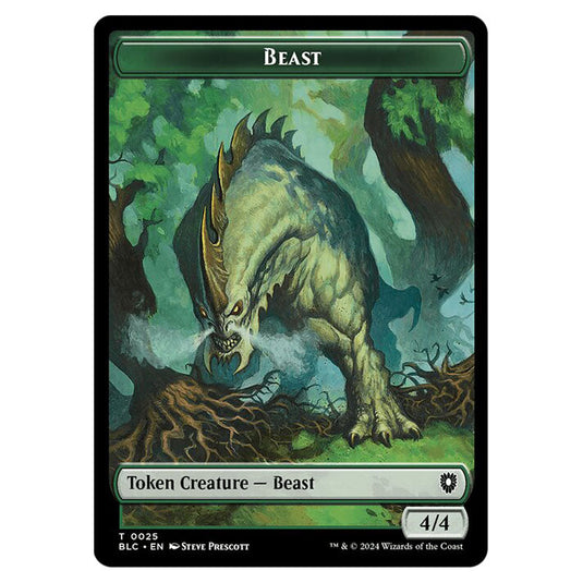 Beast 0025 card from the Magic The Gathering set Bloomburrow Commander Tokens