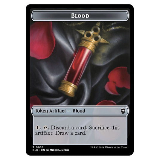 Blood 0036 card from the Magic The Gathering set Bloomburrow Commander Tokens