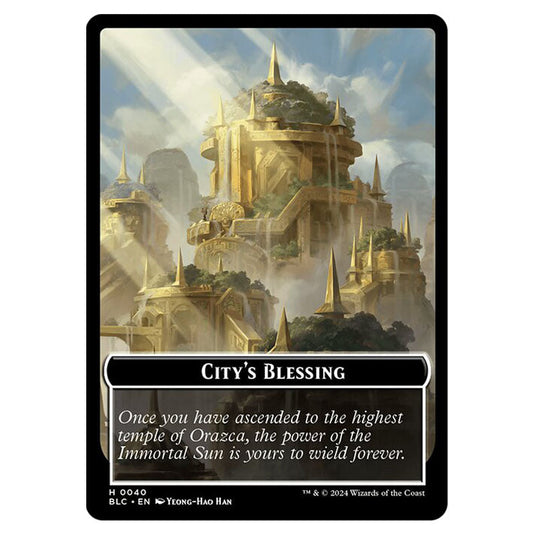 City's Blessing 0040 card from the Magic The Gathering set Bloomburrow Commander Tokens