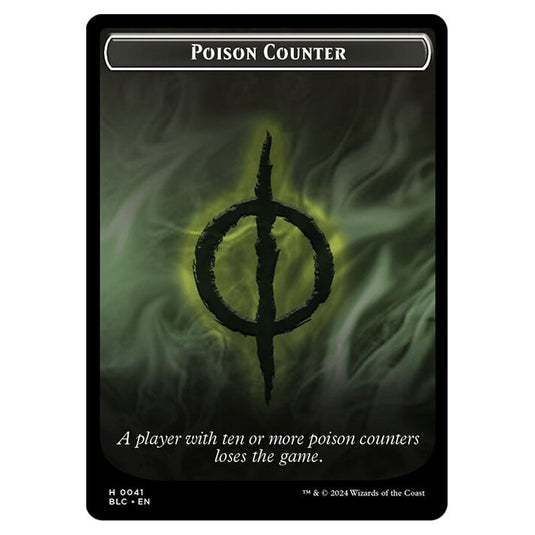 Poison Counter 0041 card from the Magic The Gathering set Bloomburrow Commander Tokens