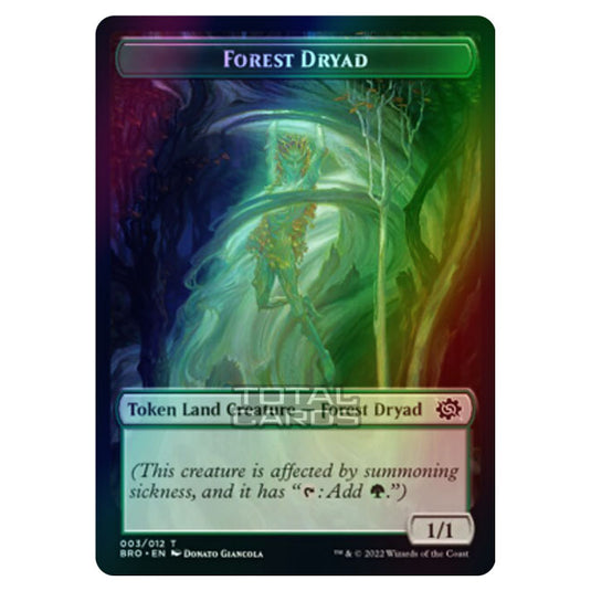 Magic The Gathering - The Brothers War - Tokens - Forest Dryad - 003/12 (Foil)