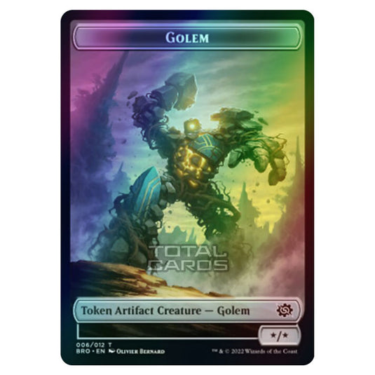 Magic The Gathering - The Brothers War - Tokens - Golem - 006/12 (Foil)