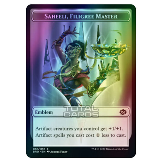 Magic The Gathering - The Brothers War - Tokens - Saheeli, Filigree Master Emblem - 012/12 (Foil)