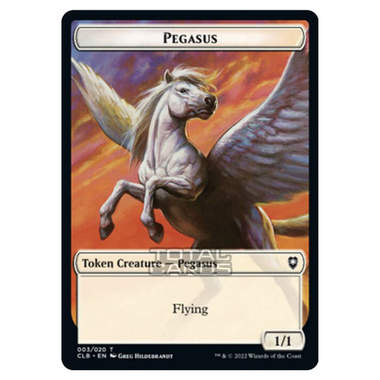 Magic The Gathering - Commander Legends - Battle for Baldur's Gate - Token  - Pegasus - 003/020