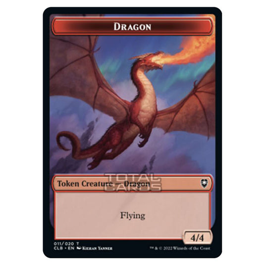 Magic The Gathering - Commander Legends - Battle for Baldur's Gate - Token  - Dragon - 011/020