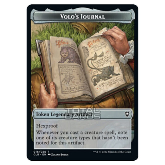 Magic The Gathering - Commander Legends - Battle for Baldur's Gate - Token  - Volo's Journal - 018/020