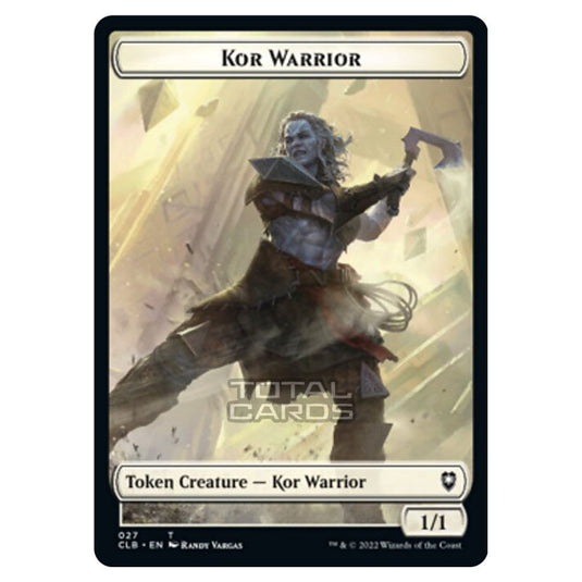 Magic The Gathering - Commander Legends - Battle for Baldur's Gate - Token  - Kor Warrior - 027/020