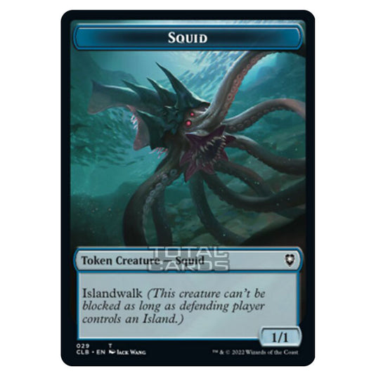 Magic The Gathering - Commander Legends - Battle for Baldur's Gate - Token  - Squid - 029/020