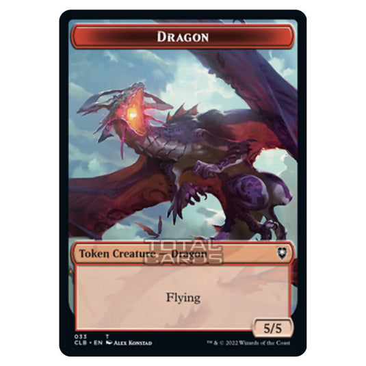 Magic The Gathering - Commander Legends - Battle for Baldur's Gate - Token  - Dragon - 033/020