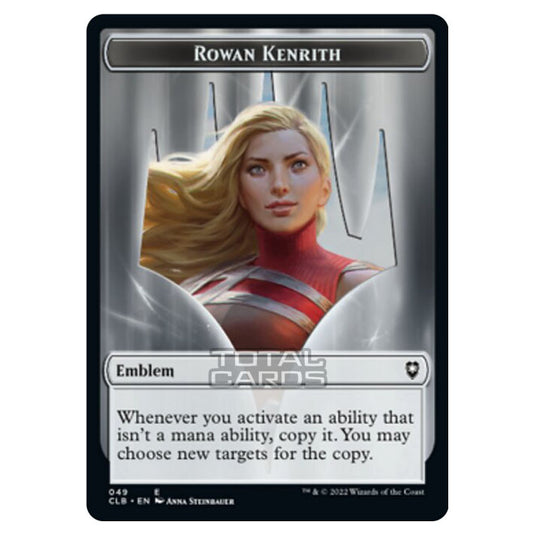 Magic The Gathering - Commander Legends - Battle for Baldur's Gate - Token  - Rowan Kenrith Emblem - 049/020