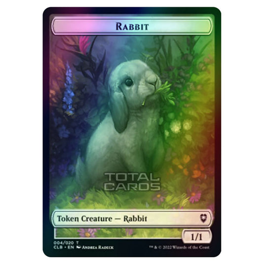 Magic The Gathering - Commander Legends - Battle for Baldur's Gate - Token  - Rabbit - 004/020 (Foil)