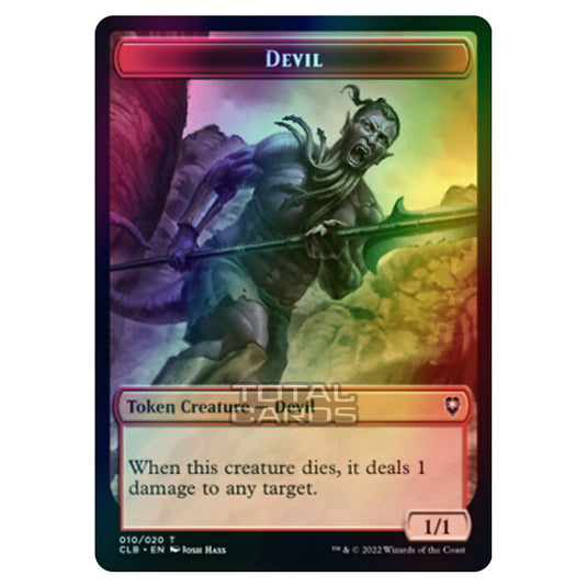 Magic The Gathering - Commander Legends - Battle for Baldur's Gate - Token  - Devil - 010/020 (Foil)