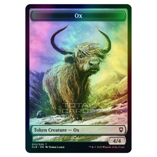 Magic The Gathering - Commander Legends - Battle for Baldur's Gate - Token  - Ox - 013/020 (Foil)