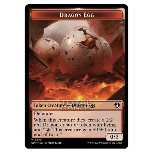 Magic The Gathering - Commander Masters Tokens - Dragon Egg - 0022