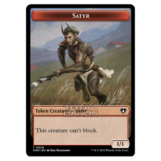 Magic The Gathering - Commander Masters Tokens - Satyr - 0029