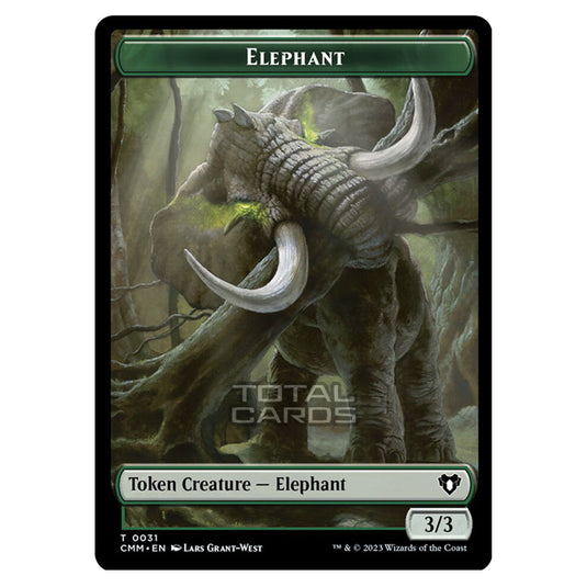 Magic The Gathering - Commander Masters Tokens - Elephant - 0031