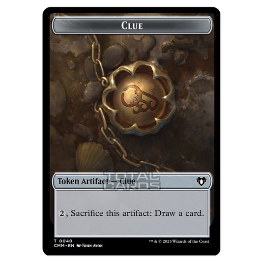 Magic The Gathering - Commander Masters Tokens - Clue - 0040